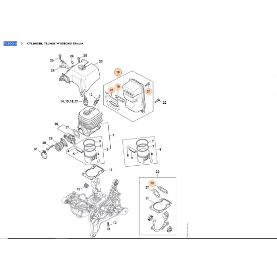 STIHL   Tłumik wydechu spalin 4250 140 0610